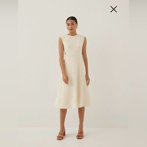 Love Bonito Wenna Textured Fit & Flare Midi Dress